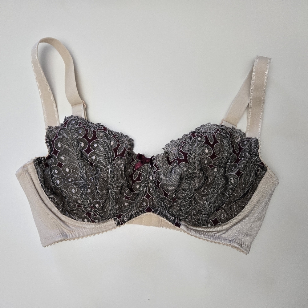 NWOT 65HH Comexim 3HC Unlined Lace Bra